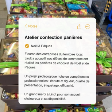Lindt – confection de panières de chocolat